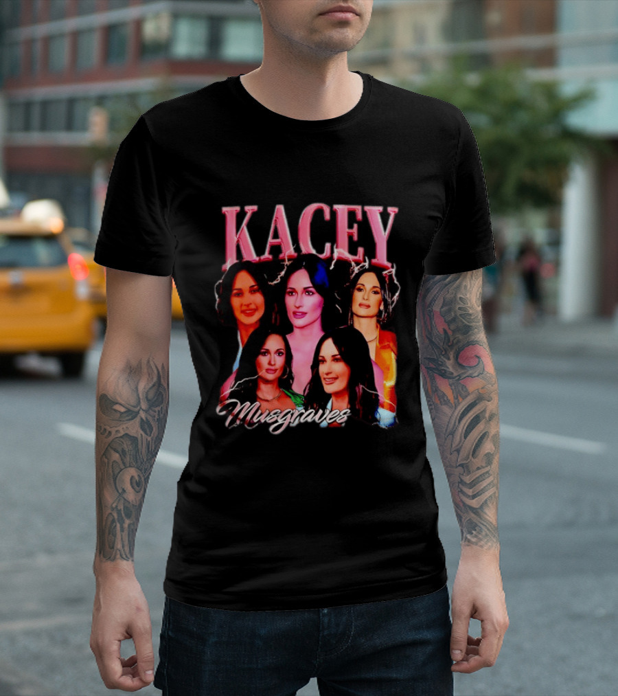 Kacey Musgraves Lightning Bold Portrait Collage T-Shirt