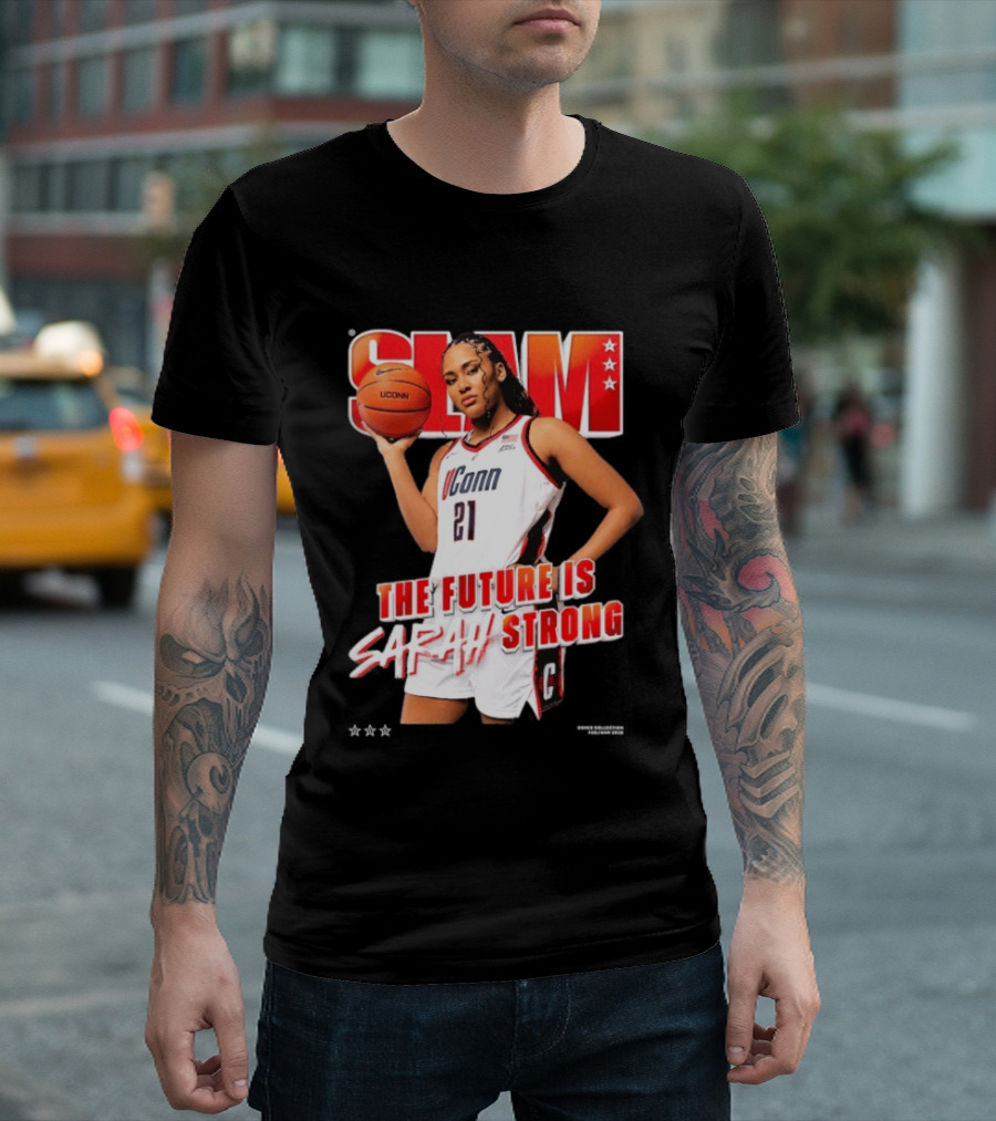 UConn Basketball Slam The Future Is Sarah Strong T-Shirt