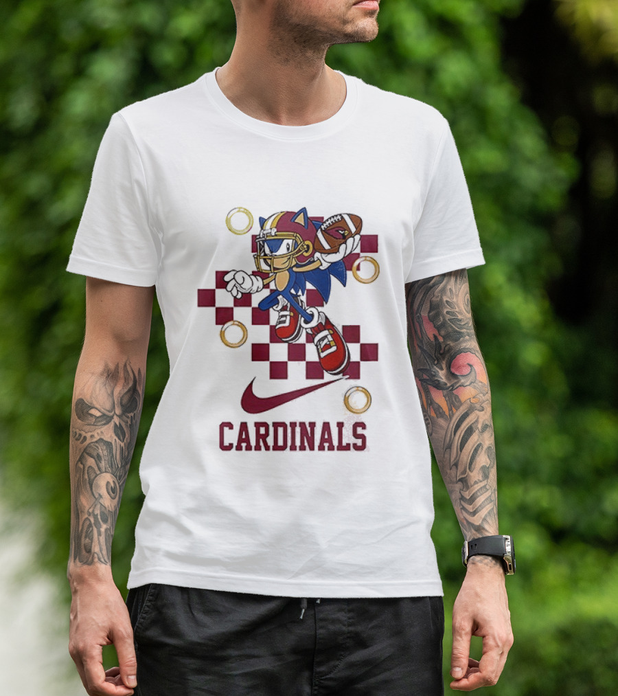 Arizona Cardinals Sonic Crossover Nike Collaboration T-Shirt