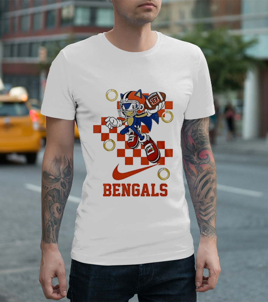 Cincinnati Bengals Sonic Football Collaboration T-Shirt