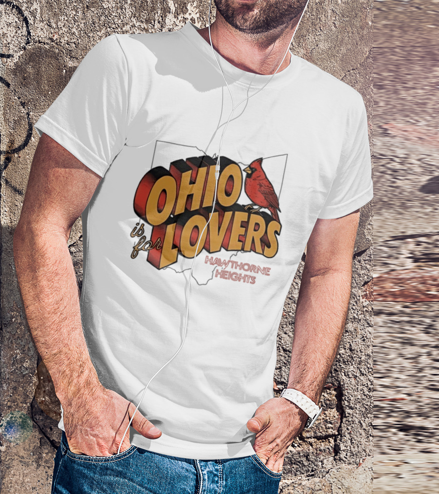 Ohio Is For Lovers Hawthorne Heights Cardinal T-Shirt