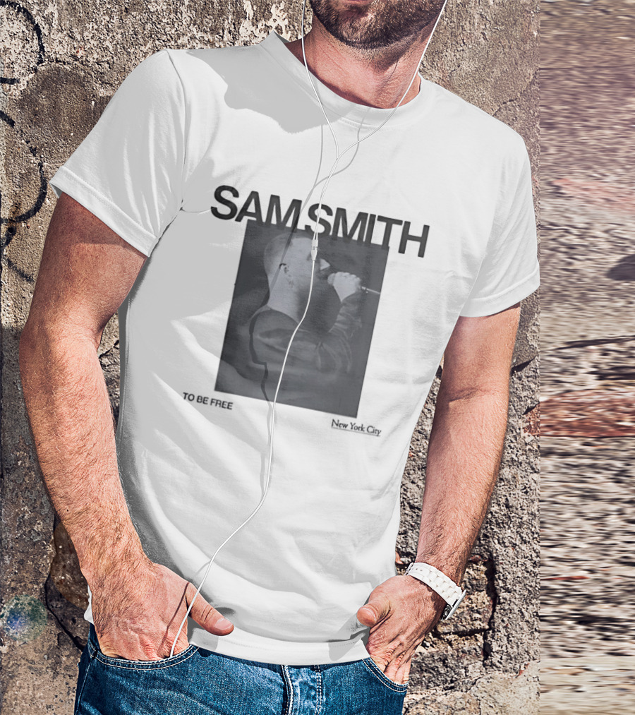 Sam Smith To Be Free Vintage New York City Concert T-Shirt