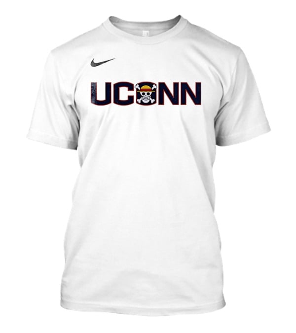 UConn Huskies Nike One Piece Crossover Skull Logo Collaboration T-Shirt