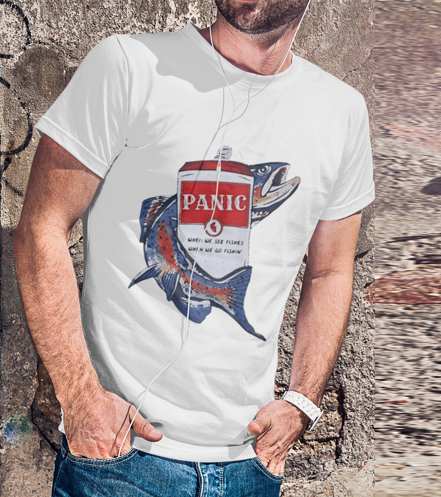 Widespread Panic When We See Fishes Go Fishin' WSMFP Fishing Lot T-Shirt
