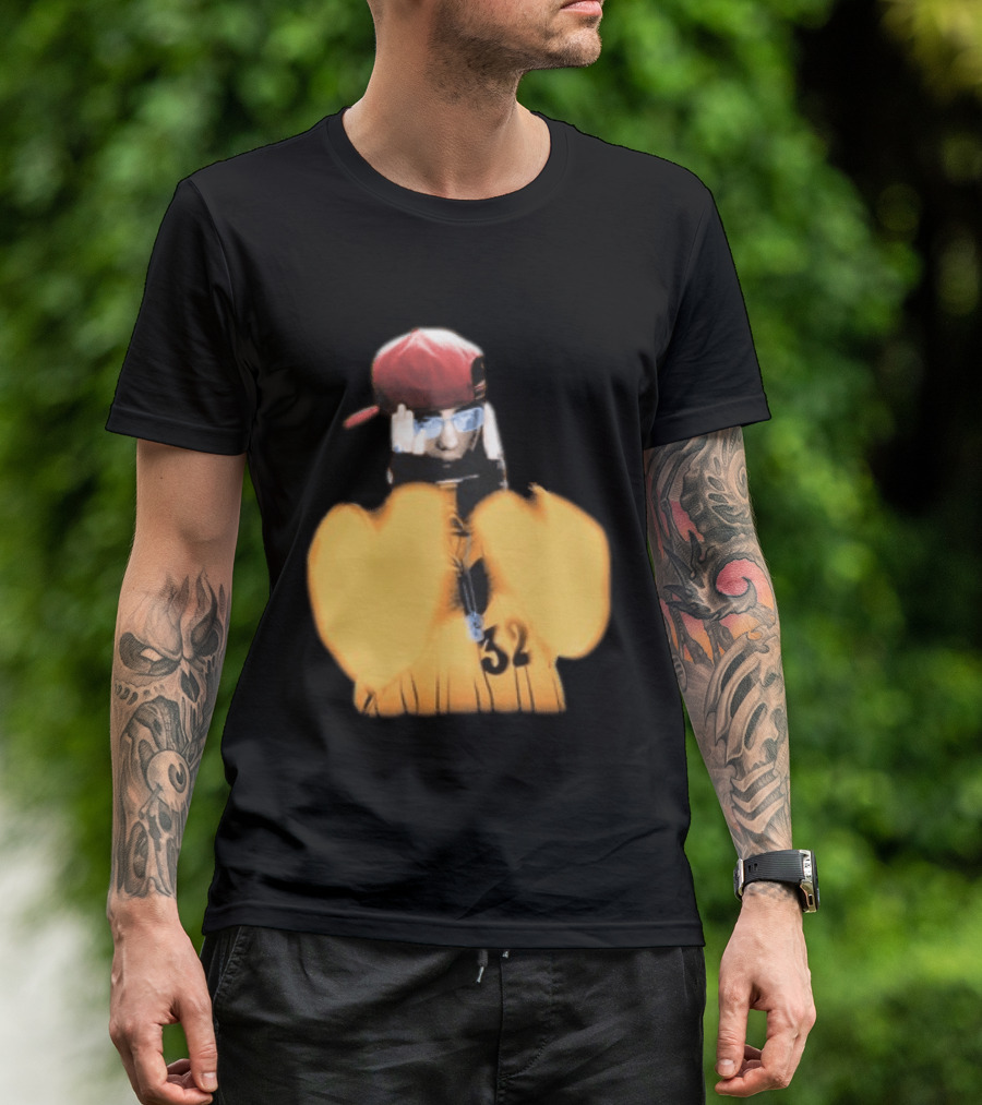 Billie Eilish Glasses Hit Me Hard And Soft Tour 2024 2025 Red Cap Style 32 T-Shirt