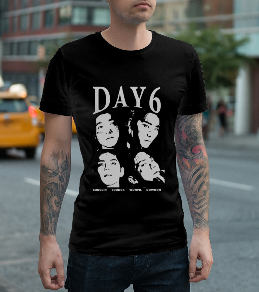 Day6 Sungjin Youngk Wonpil Dowoon Band Members T-Shirt