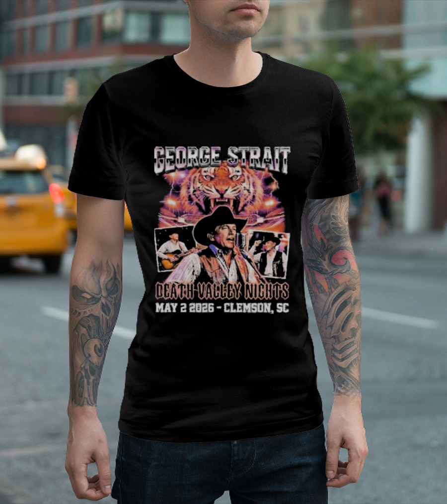 George Strait Death Valley Nights May 2 2026 Clemson SC Tigers Concert Event T-Shirt