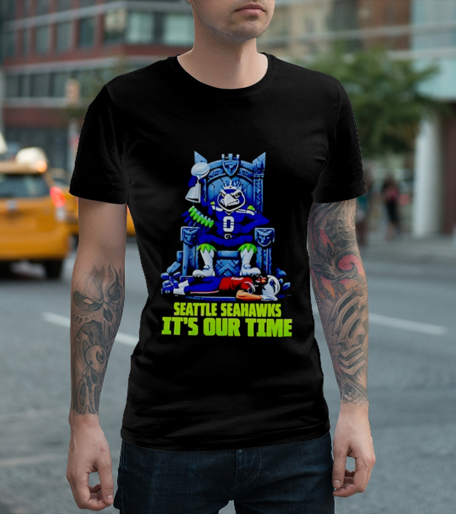 Seattle Seahawks It's Our Time 2026 Jaxon Smith Njigba Football T-Shirt