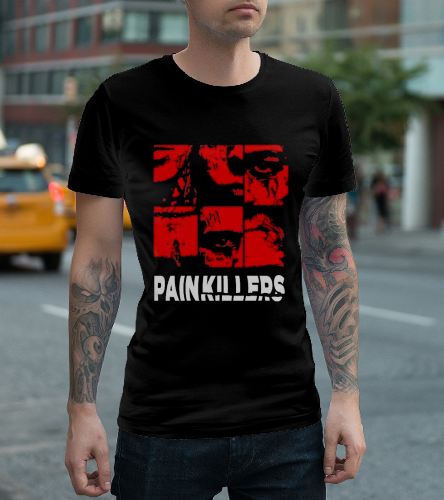 Yzo And Ptk Painkillers Eye Red Faces T-Shirt
