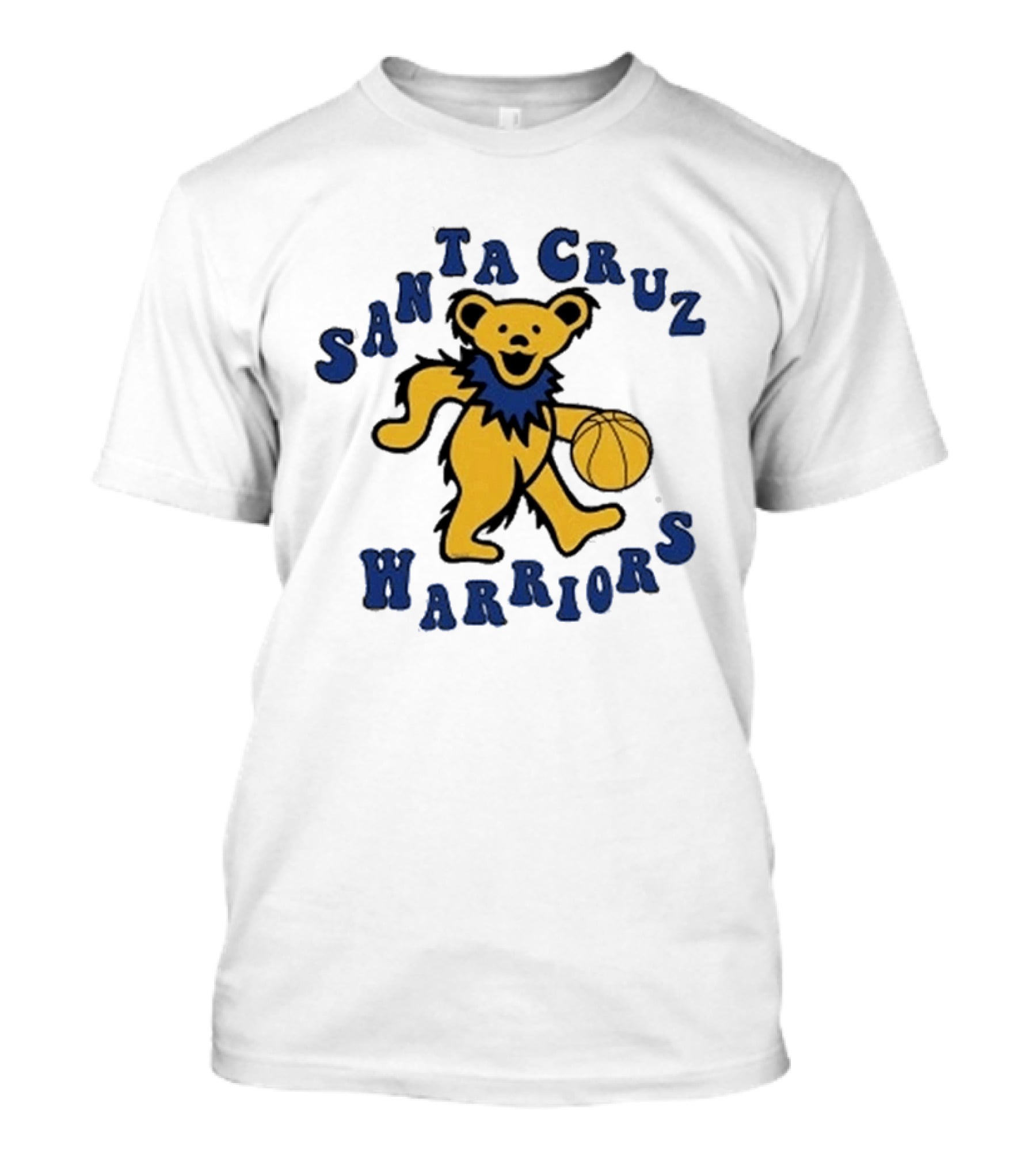 Grateful Dead SCW Bear Santa Cruz Warriors Basketball T-Shirt