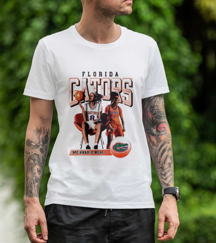 Florida Gators Me'Arah O'Neal Basketball Player 8 T-Shirt