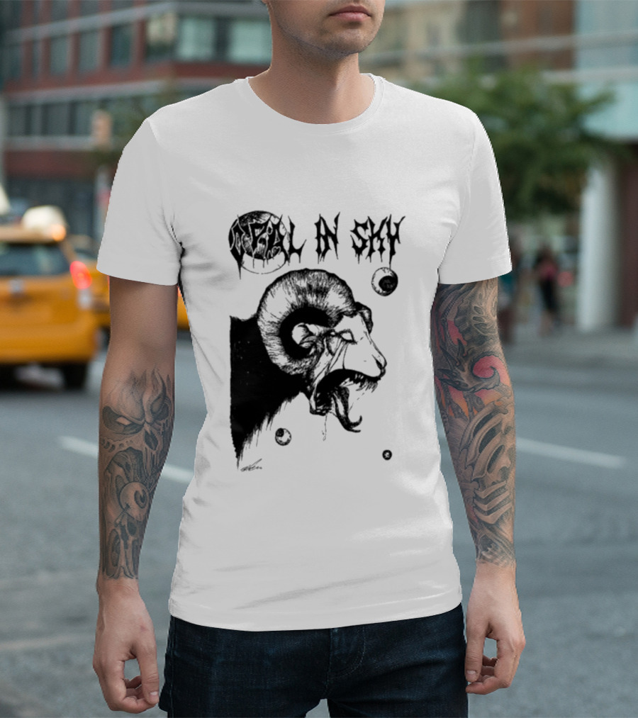 Olivia Dark Opal In Sky Satanic Ram T-Shirt