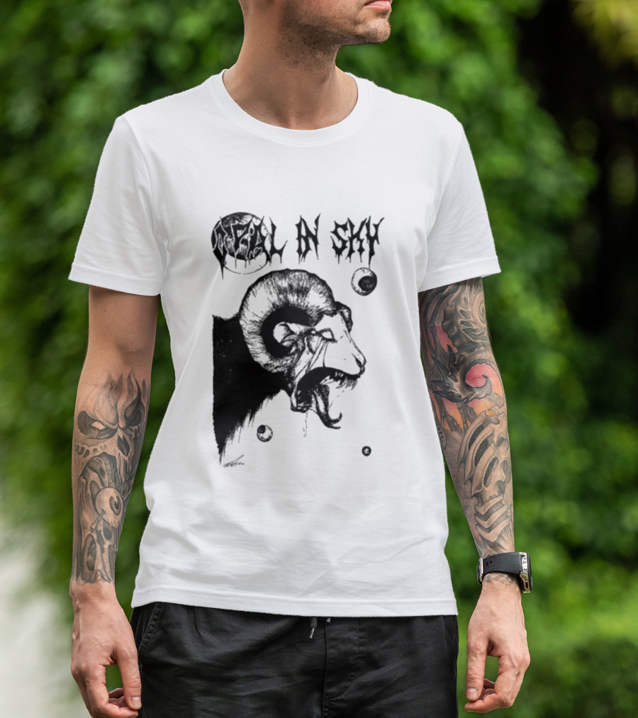 Olivia Dark Opal In Sky Satanic Ram T-Shirt