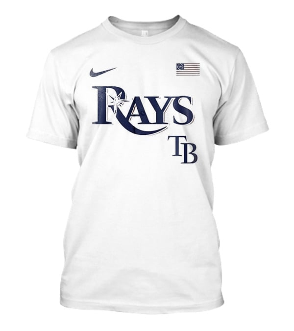 Tampa Bay Rays Nike TB American Flag 250th Anniversary USA Baseball T-Shirt