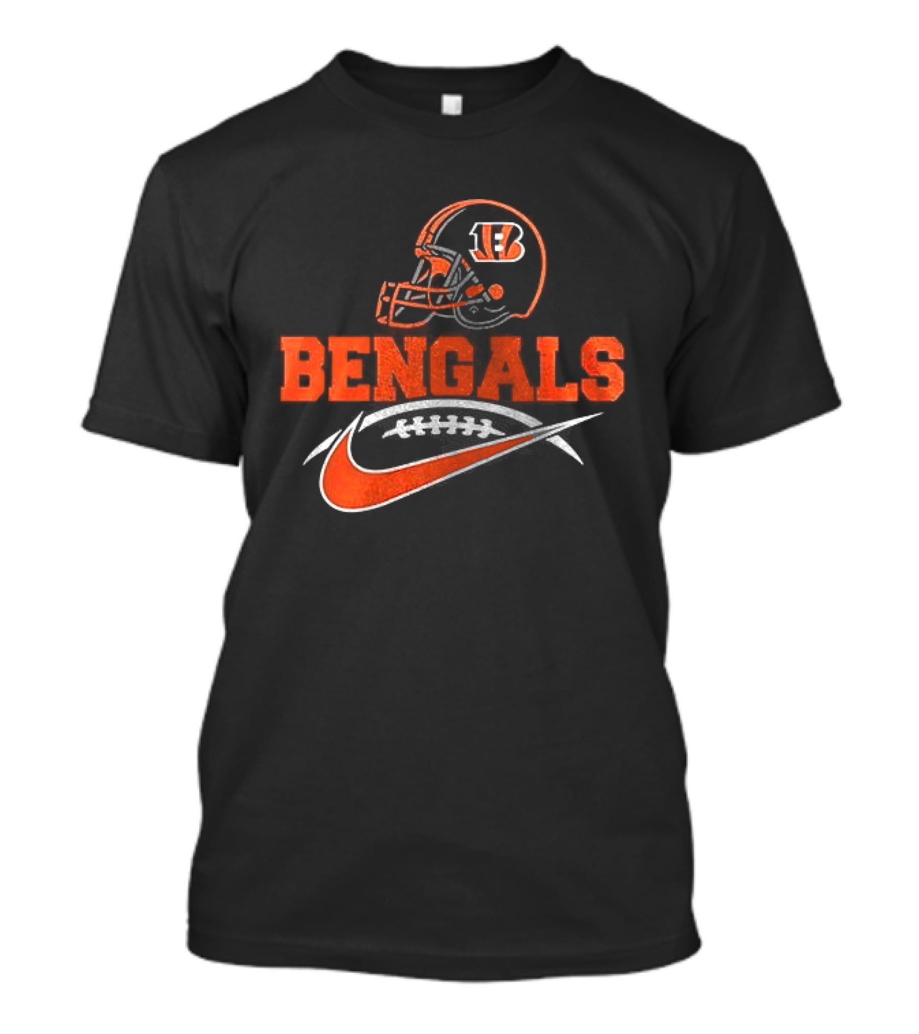 Cincinnati Bengals B Helmet BENGALS Nike Stylized T-Shirt