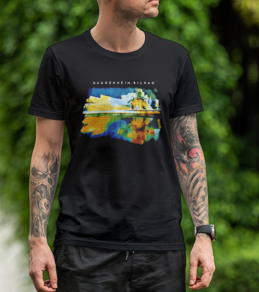 Guggenheim Bilbao Museum Painting Abstract Art Reflection T-Shirt