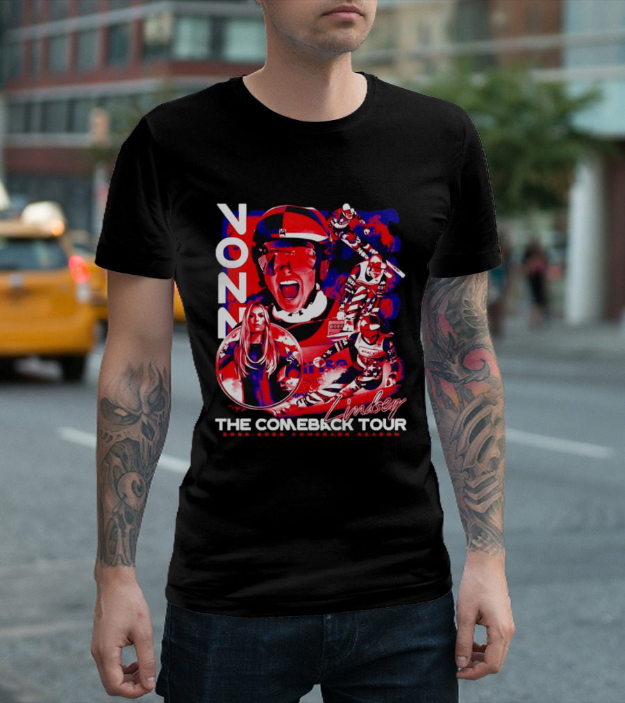 Lindsey Vonn The Comeback Tour Skiing Champion T-Shirt