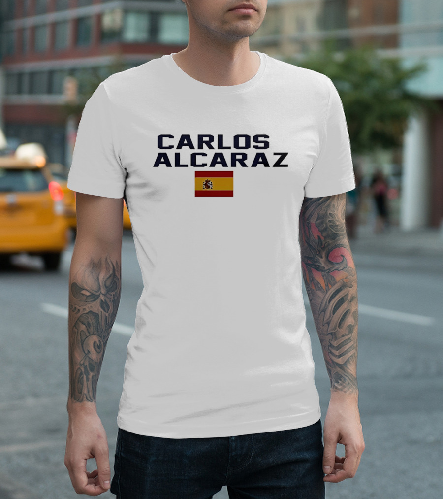 Carlos Alcaraz Spanish Flag T-Shirt