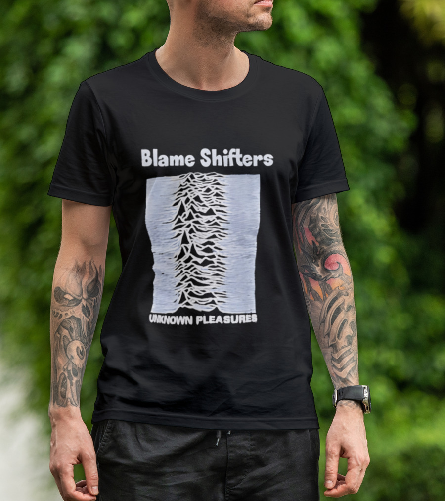 Blame Shifters Unknown Pleasures Waveform T-Shirt