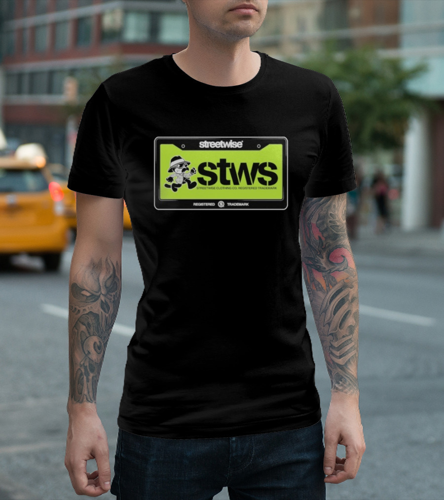 Streetwise Clothing Co STWS Registered Trademark Cat T-Shirt