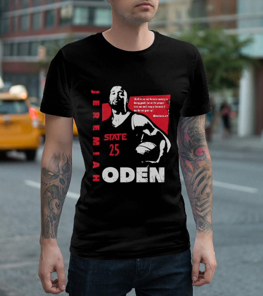 Jeremiah Oden San Diego State 25 Galatians 6:9 T-Shirt