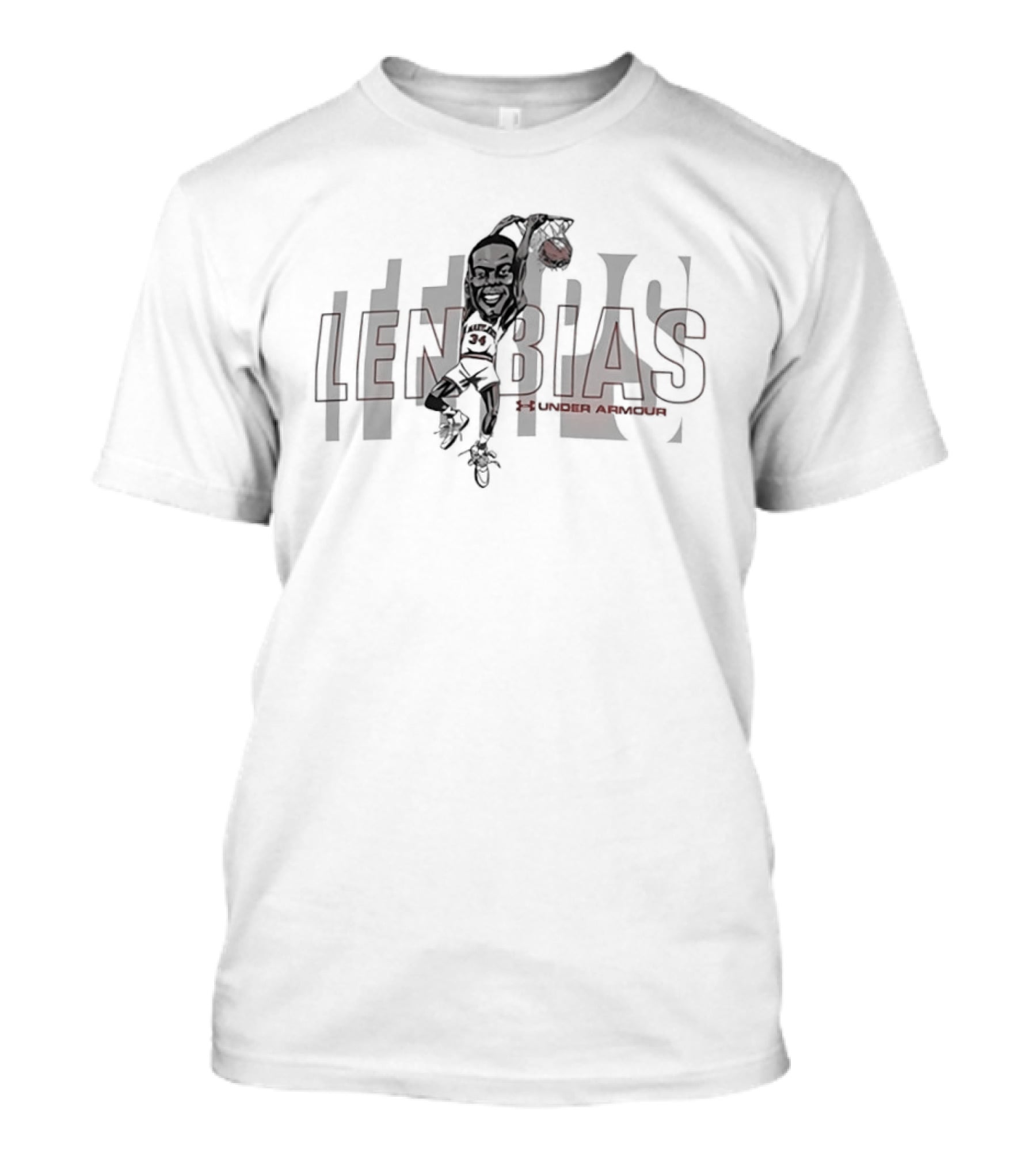 Len Bias Maryland Terrapins Basketball Under Armour T-Shirt