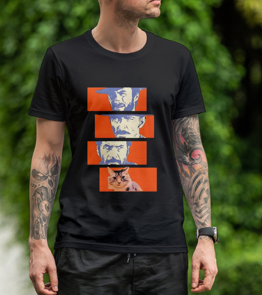 Buono Brutto Cattivo And Cat Pop T-Shirt