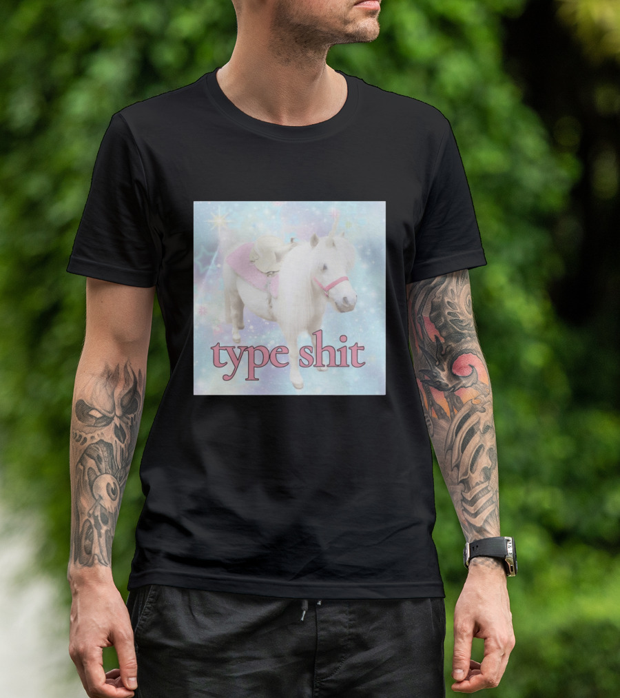 Unicorn Type Shit Pastel Starry Sky T-Shirt