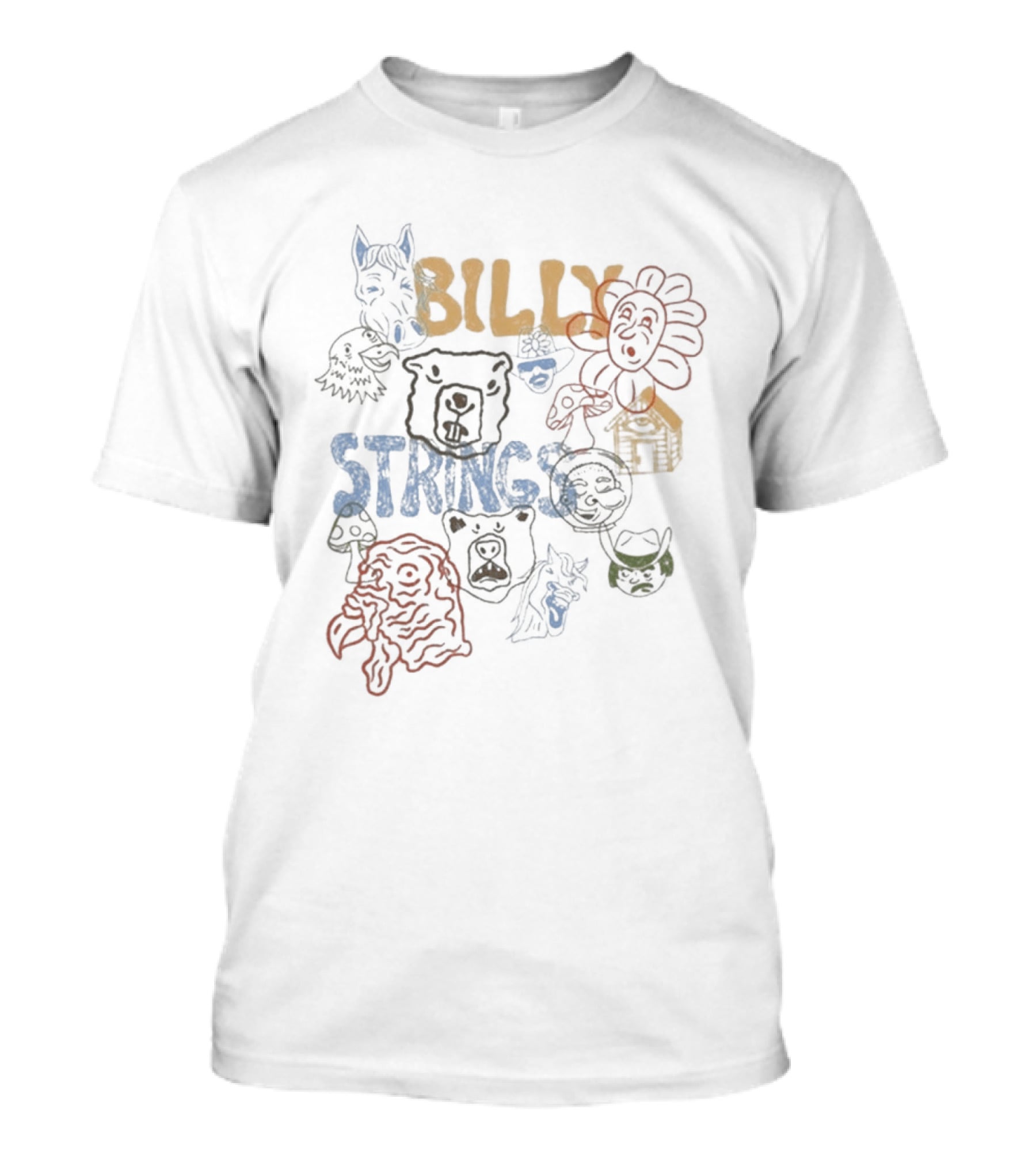Billy Strings Characters Event Winter Treehouse Sunflower Owl T-Shirt