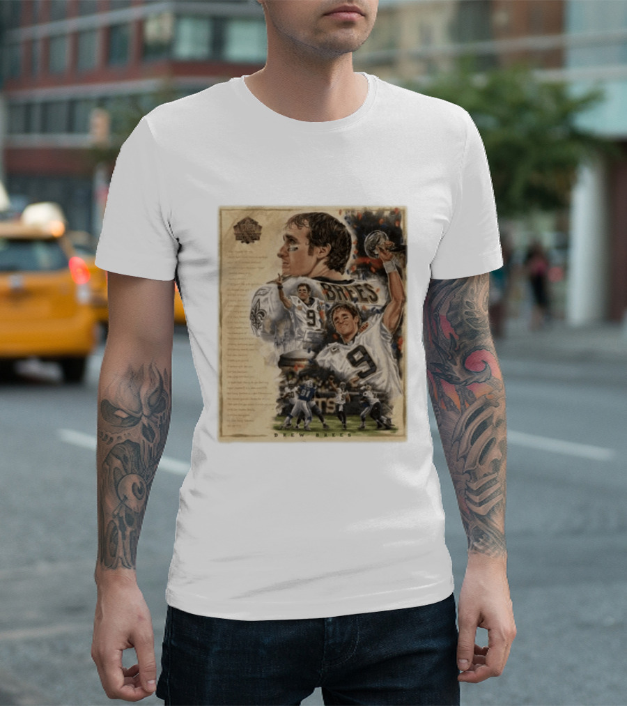 Drew Brees New Orleans Saints 2026 Pro Football Hall Of Fame Inductee First Ballot Hall Of Famer Quarterback Number 9 Legacy T-Shirt
