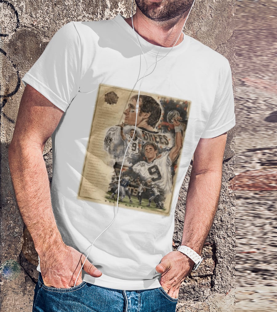 Drew Brees New Orleans Saints 2026 Pro Football Hall Of Fame Inductee First Ballot Hall Of Famer Quarterback Number 9 Legacy T-Shirt