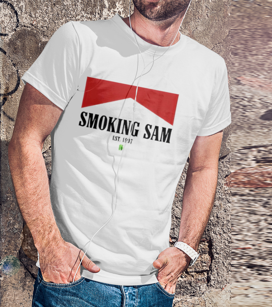 Smoking Sam Est 1997 Marlboro Man Seattle Football T-Shirt
