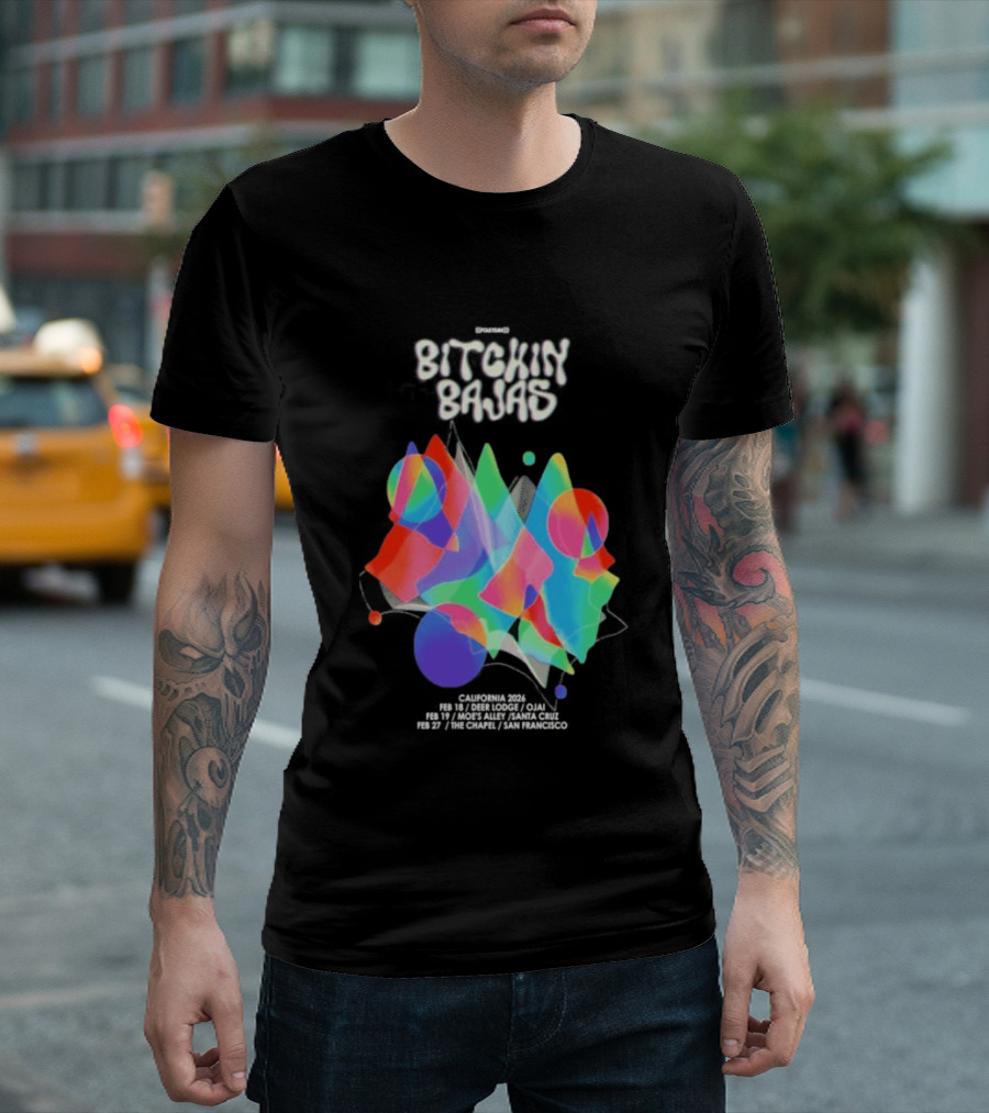 Bitchin Bajas California February 2026 Psychedelic T-Shirt
