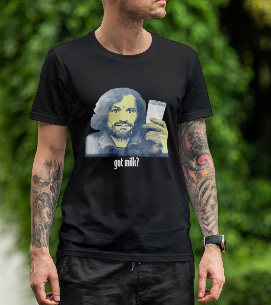 Charles Manson Got Milk' Iconic Meme Concept T-Shirt