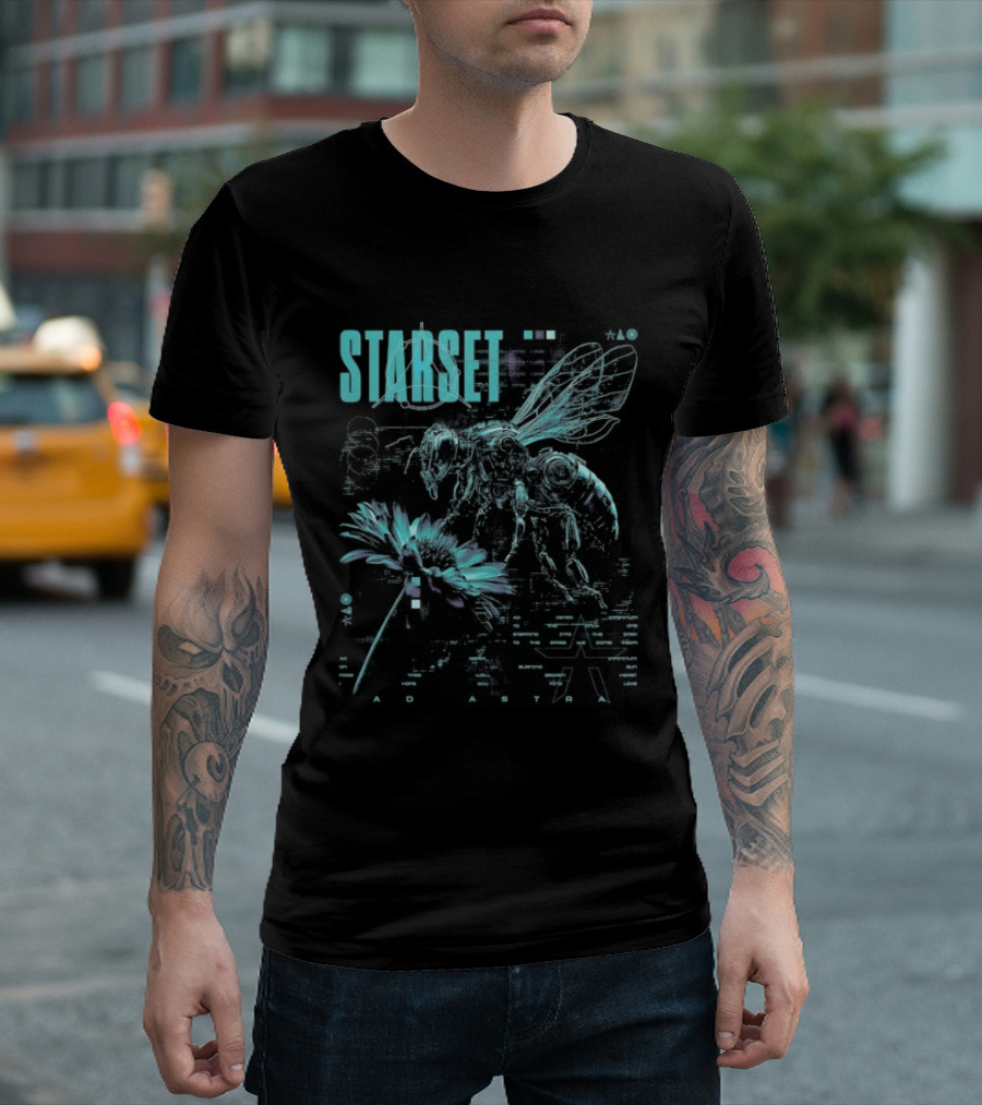 Starset Silos Ad Astra Bee Flower T-Shirt