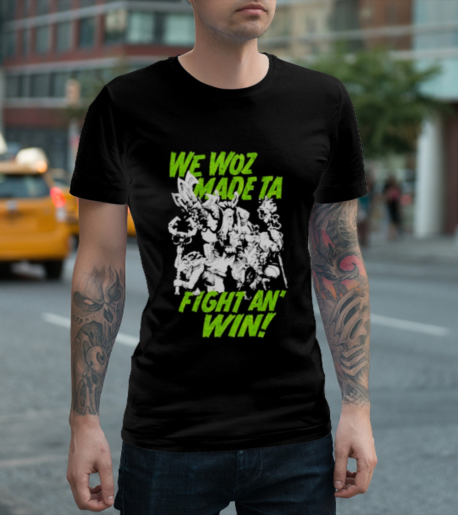 Warhammer 40000 We Woz Made Ta Fight An' Win Tyranids Faction T-Shirt