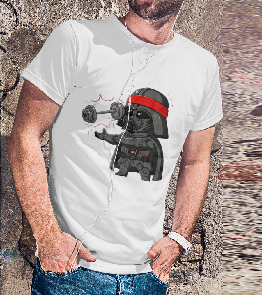 Force Lift Red Bandana Parody Villain Exercise Humor T-Shirt