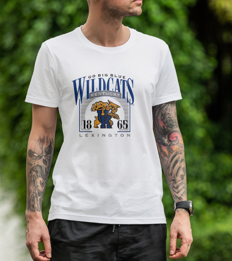 Go Big Blue Wildcats Kentucky 1865 Lexington UK T-Shirt