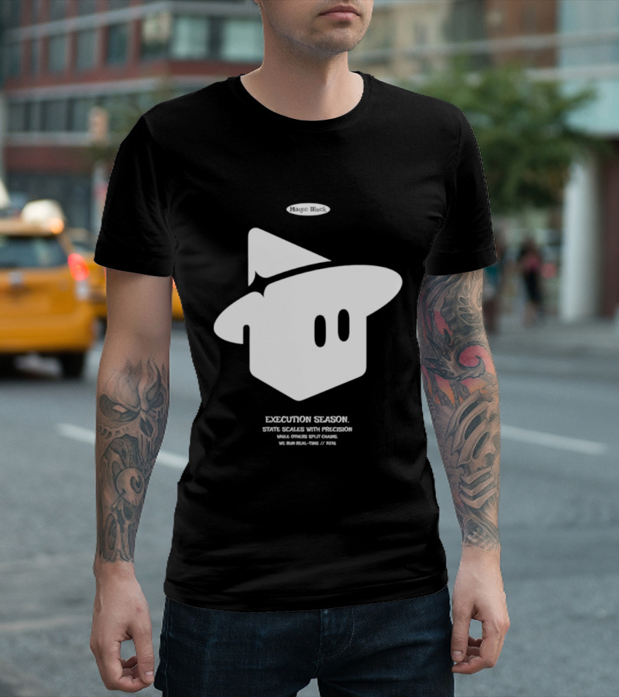 Execution Season Magic Block State Scales With Precision T-Shirt