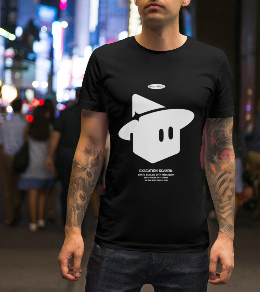 Execution Season Magic Block State Scales With Precision T-Shirt