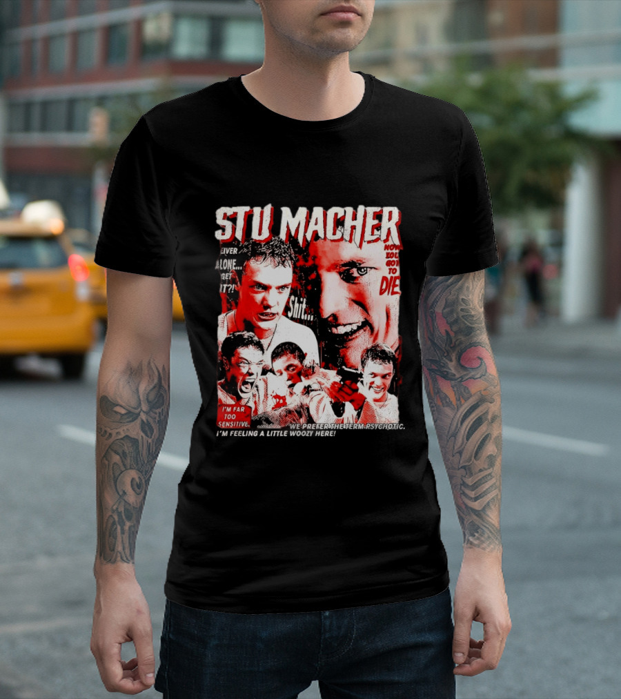 Stu Macher Scream Movie Liver Alone Get It Iconic Horror T-Shirt