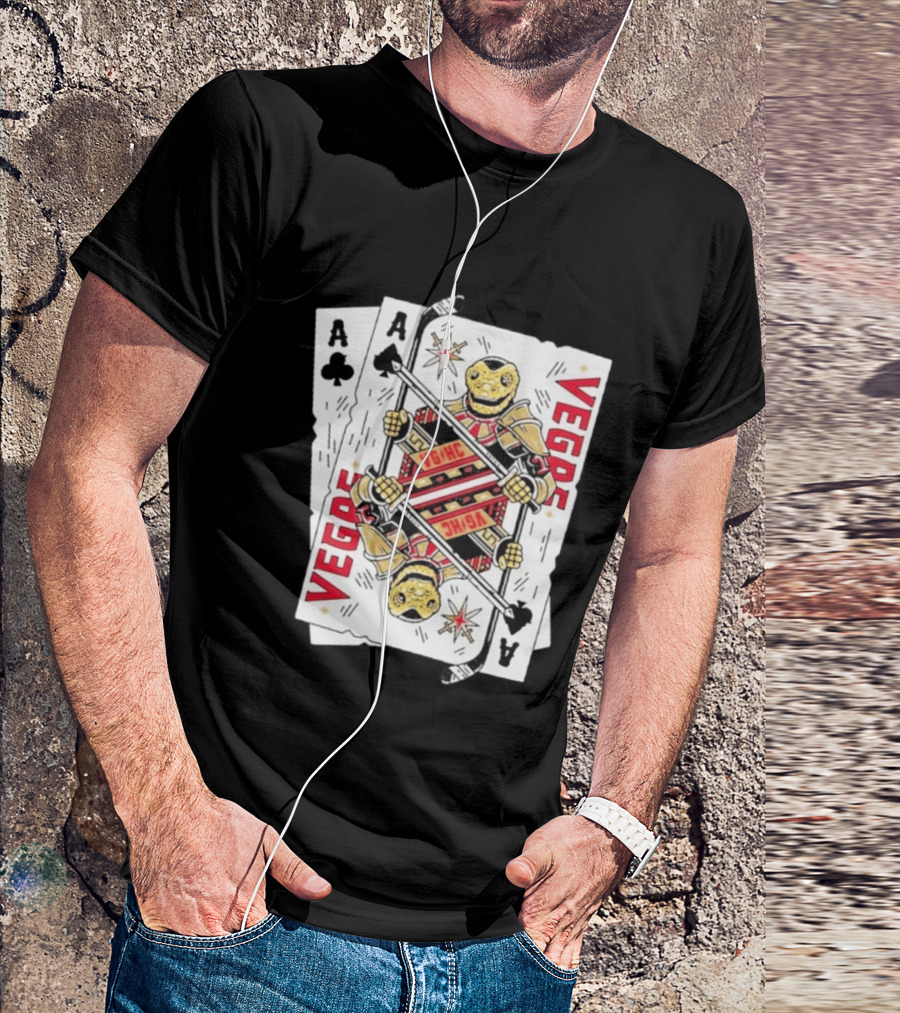 Vegas Golden Knights Chance Ace Playing Cards T-Shirt