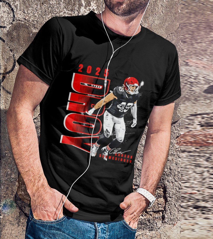 2025 DROY Carson Schwesinger Cleveland Browns T-Shirt