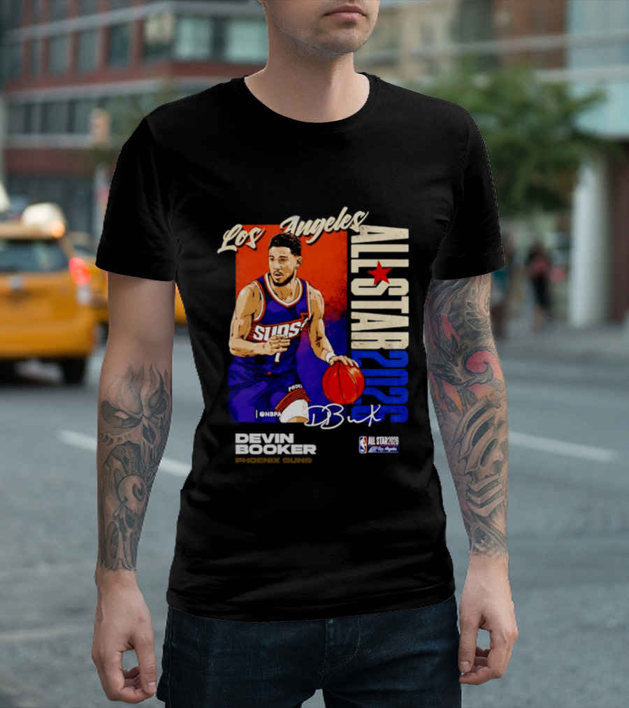 Devin Booker Los Angeles 2026 NBA All Star Suns D Book T-Shirt
