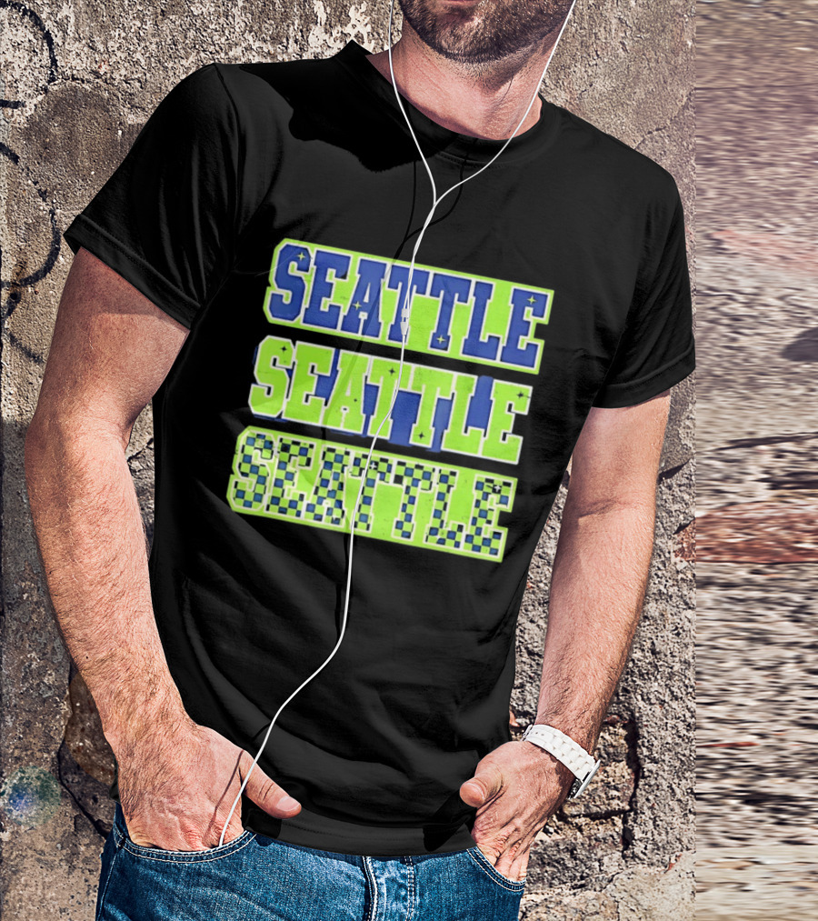 Seattle Seahawks Neon Green Seattle Seattle T-Shirt