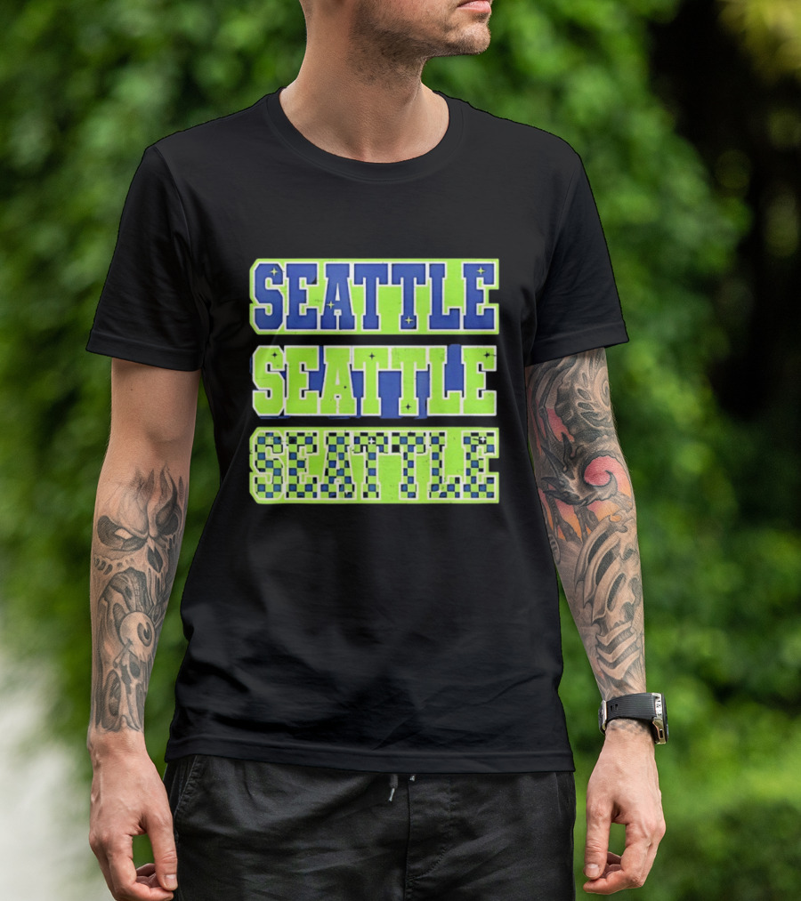 Seattle Seahawks Neon Green Seattle Seattle T-Shirt