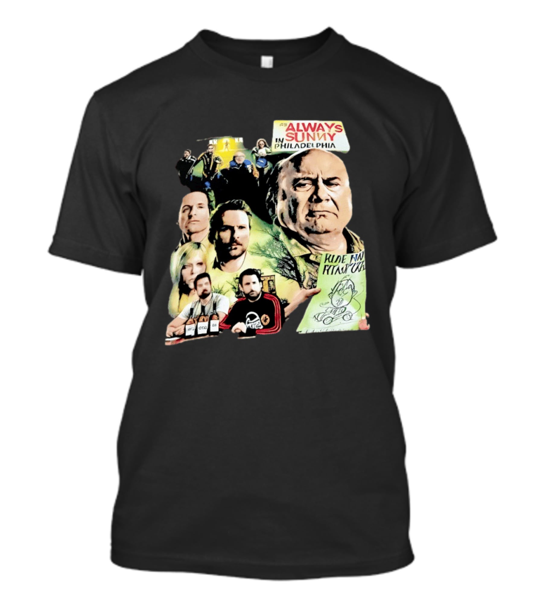 Always Sunny In Philadelphia Characters Collage T-Shirt