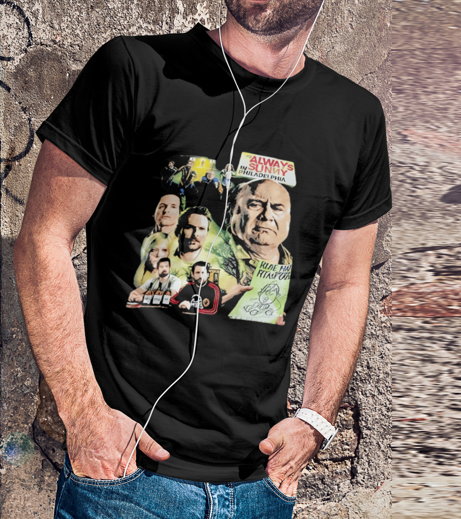 Always Sunny In Philadelphia Characters Collage T-Shirt