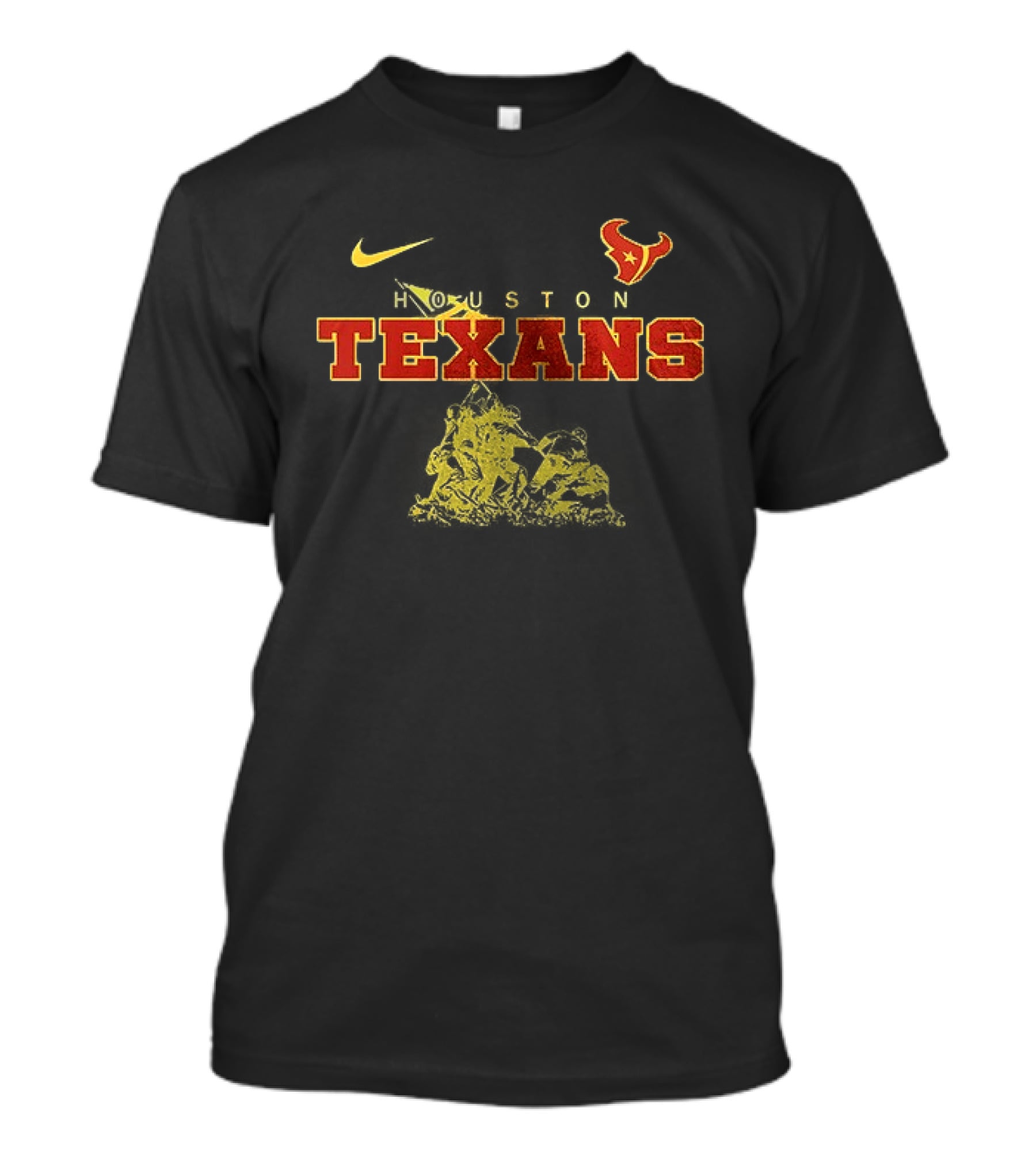 Houston Texans Being A Marine Is A Choice Being A Marine Veteran Is An Honor T-Shirt