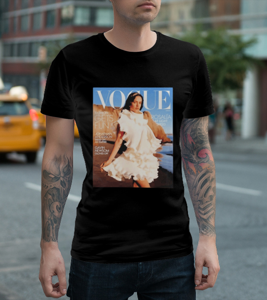 Vogue Spring Fashion Rosalia At Light Speed Jonathan Anderson Gavin Newsom T-Shirt